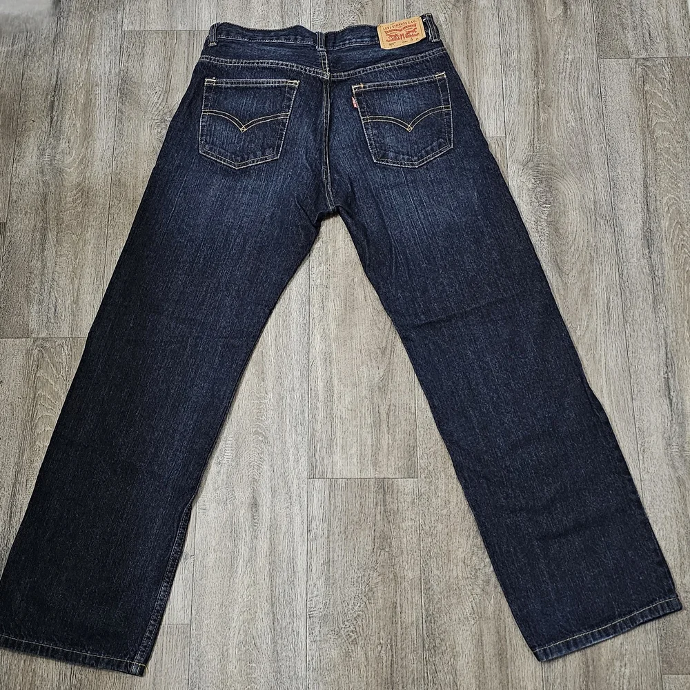 Levi's Men's 505 Dark Blue Denim Jeans
